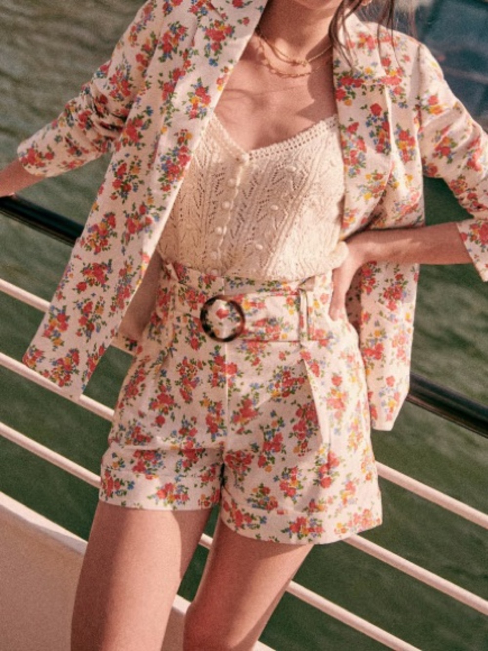 Sezane Rome Shorts in Jardin Secret